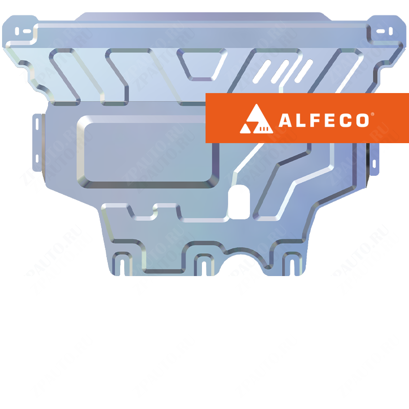 Защита  картера и КПП Seat Leon III 2013-2020 V-all , ALFeco, алюминий 4мм, арт. ALF3033al-1