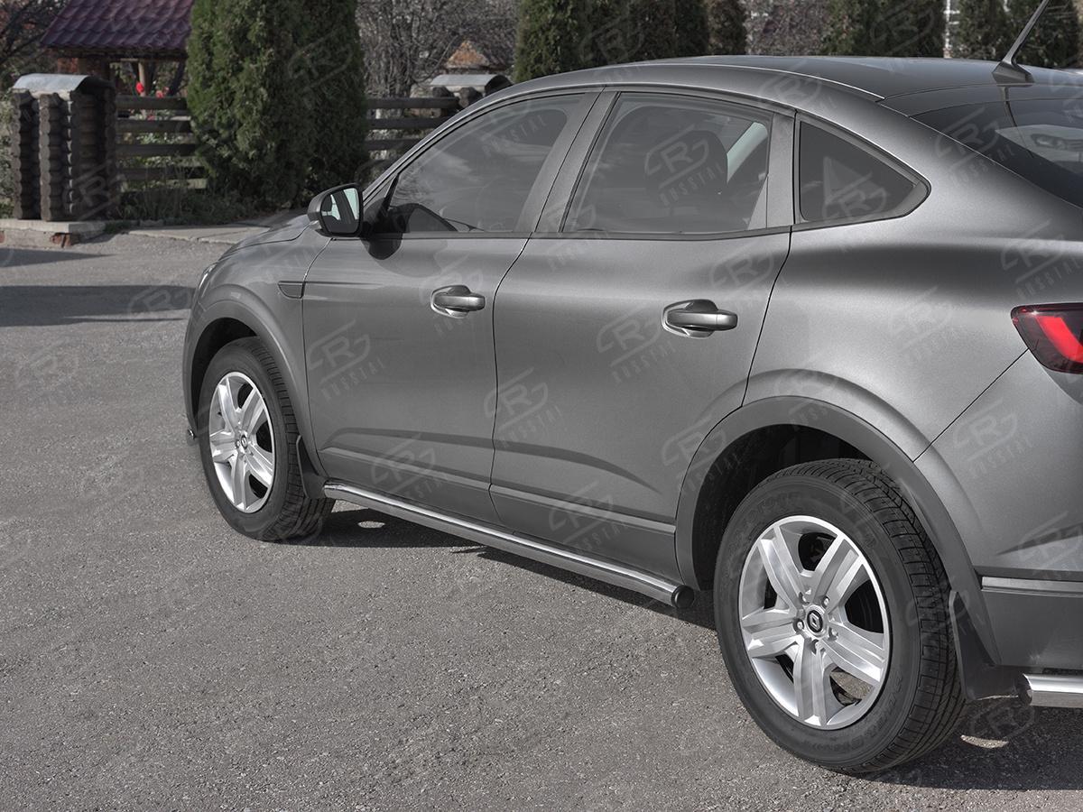 Пороги труба d57 (вариант 2) для автомобиля Renault Arkana арт. RART-0033192, Slitkoff