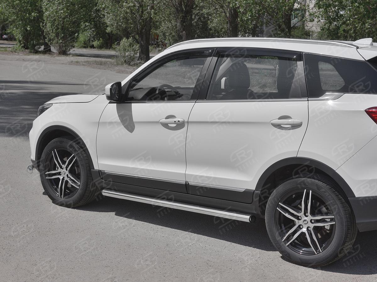 LIFAN X70 2018- Пороги труба d57 (вариант 2) LF7T-0032872