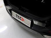 Накладки на задний бампер (лист шлифованный) 2шт для автомобиля Chery Tiggo 8 2020 TCC Тюнинг арт. CHERTIG820-05