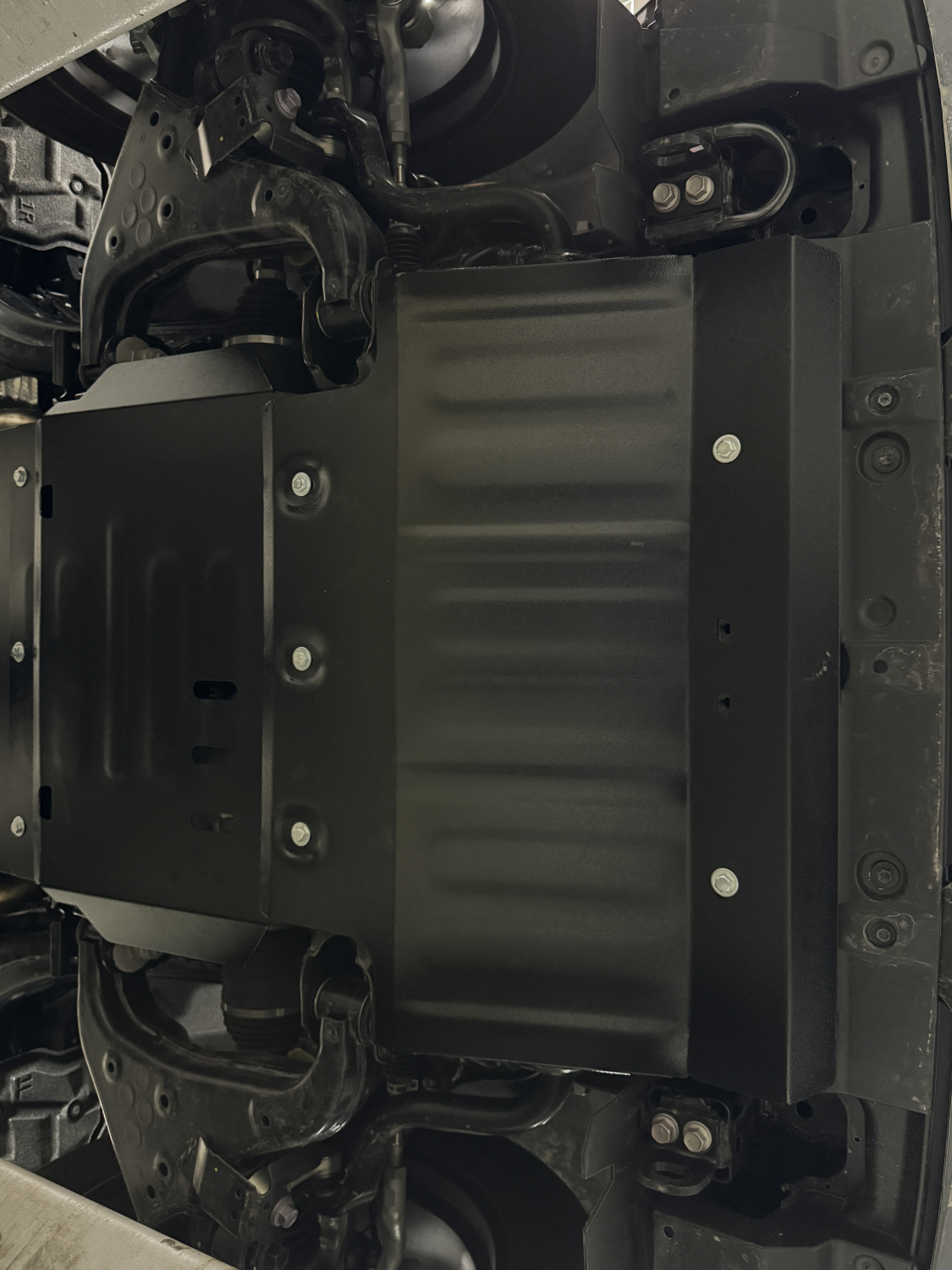 Lexus GX550 (J250) 2023- V-3,4 AT защита стабилизатора поперечной устойчивости, редуктора переднего моста, АКПП и РК (3 части), ALFeco, алюминий, 4 мм, арт. ALF1215al