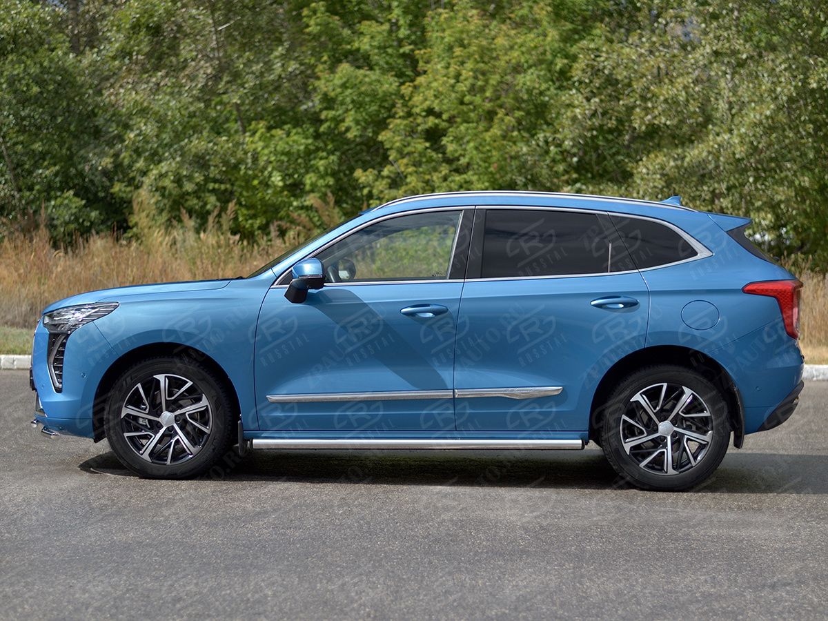 HAVAL JOLION 1.5 2WD 2021- Пороги труба d57 (вариант 3) HJOLT-0039903