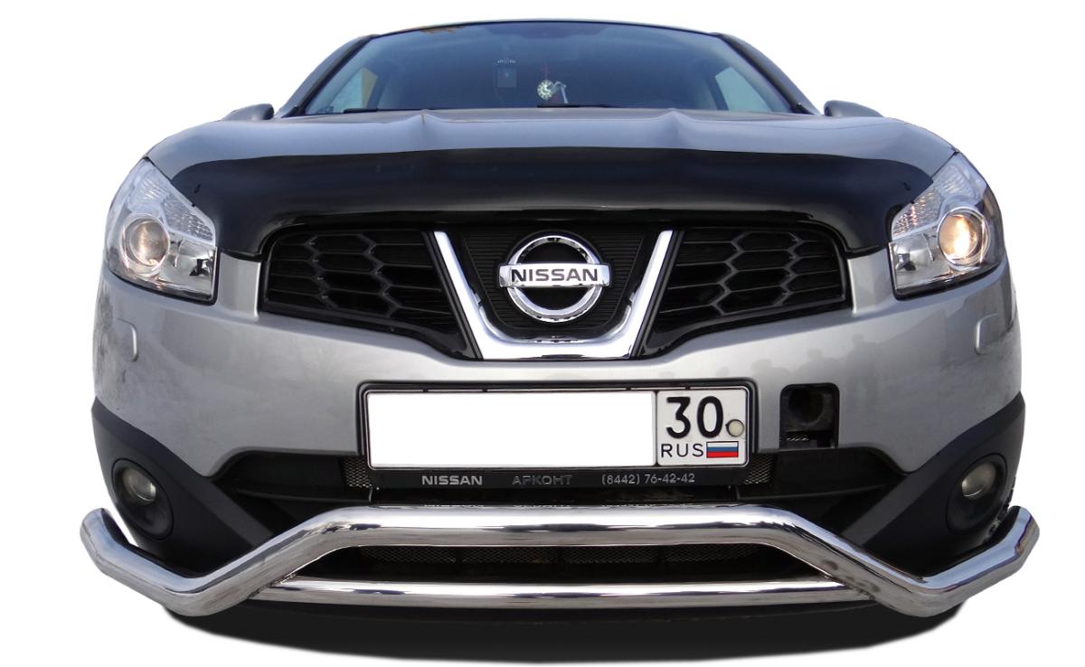 Защита переднего бампера скоба для автомобиля NISSAN Qashgai+2 2009 арт. NQ.09.09