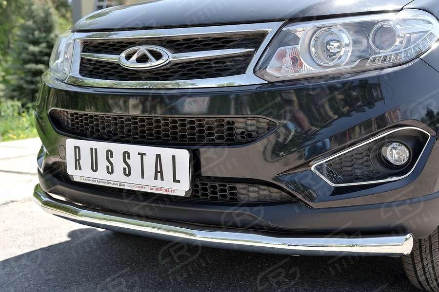 Защита переднего бампера d57 Chery Tiggo 5 2014, Slitkoff CT5Z-002260