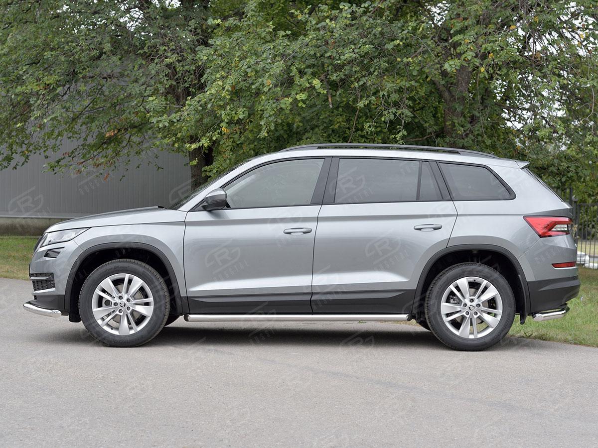 Пороги труба d57 вариант 1 на Skoda Kodiaq, Slitkoff SKKT-0027761
