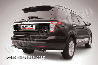 Уголки d57 Ford Explorer (2010-2015) Black Edition, Slitkoff, арт. FEX011BE