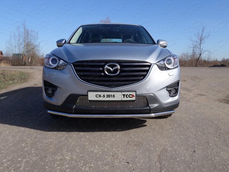 Решётка радиатора (лист) для автомобиля Mazda CX-5 2015-2016, TCC Тюнинг MAZCX515-07
