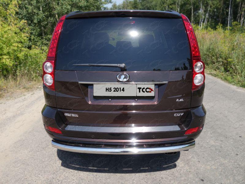Накладка на задний бампер (зеркальная) для автомобиля Great Wall H5 2011-