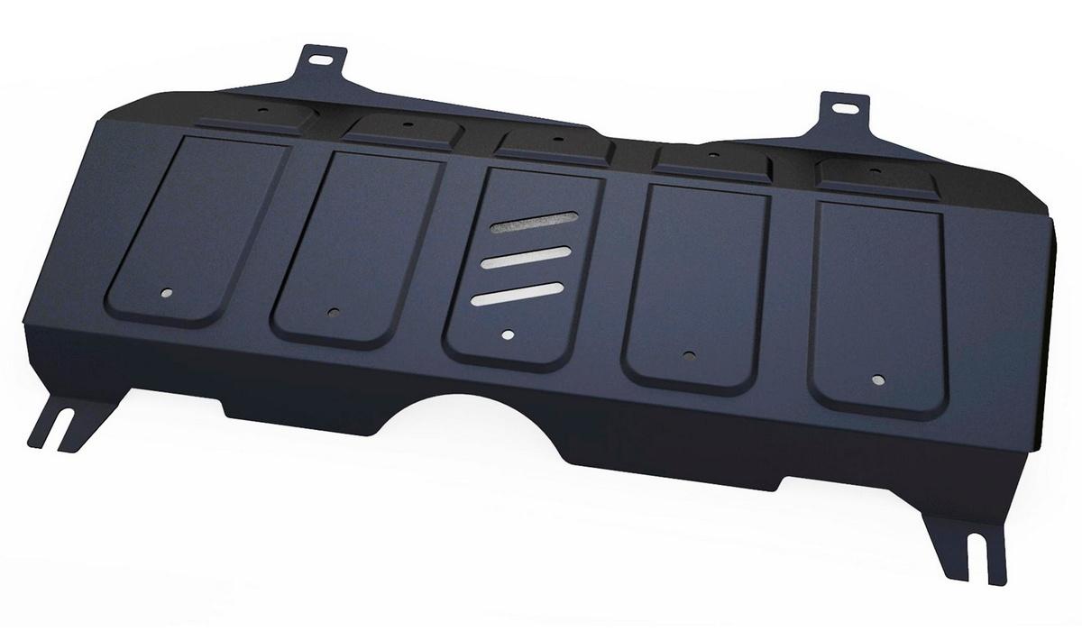 Защита картера и КПП АвтоБроня для Geely Emgrand X7 (V - 1.8; 2.0; 2.4) 2013-2018, штампованная, сталь 1.8 мм, с крепежом, 111.01913.1