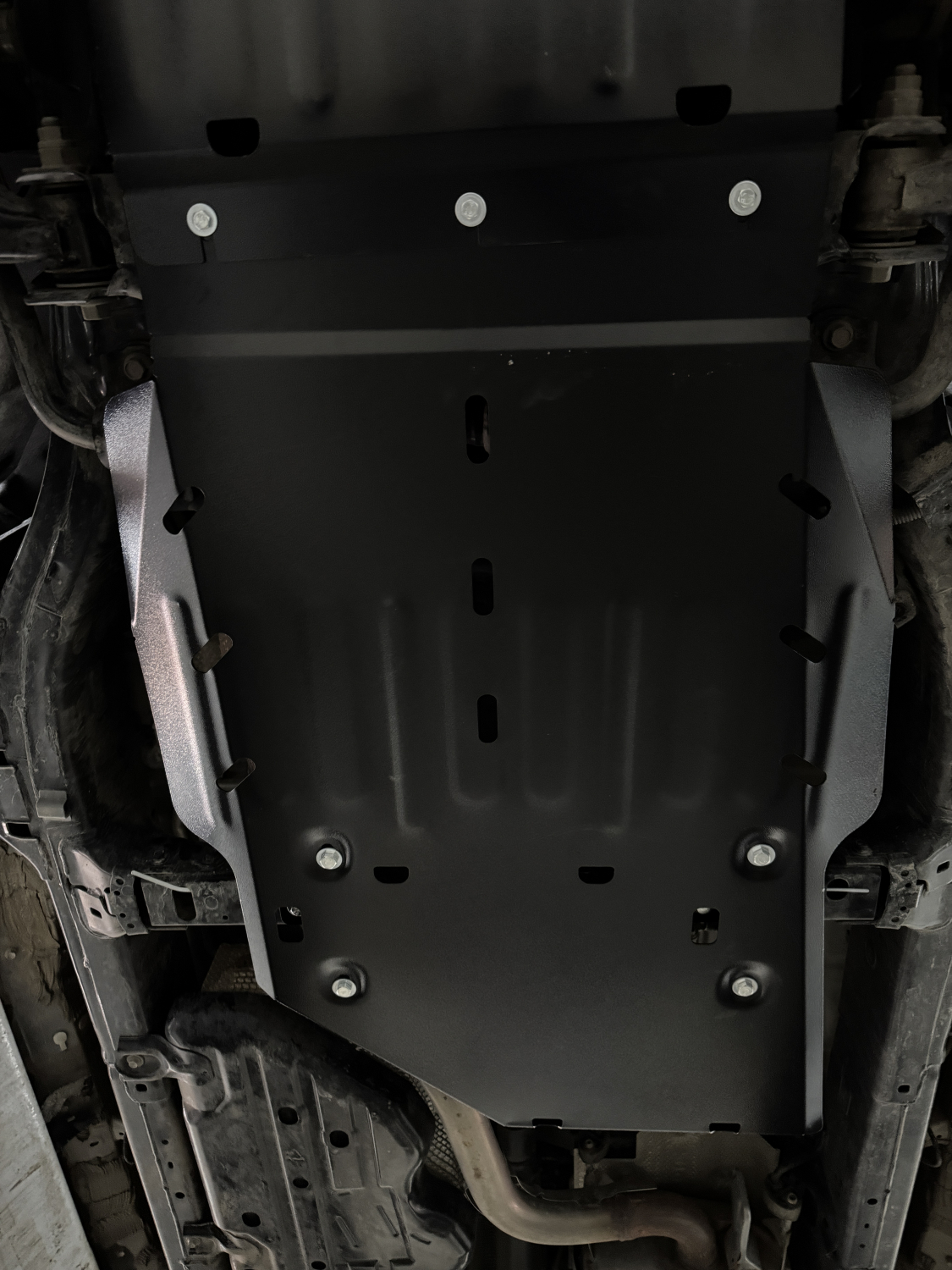 Toyota Land Cruiser Prado 250 (J250) 2023-  V-2,7 защита радиатора, редуктора переднего моста, АКПП и РК (3 части), ALFeco, алюминий, 4 мм, арт. ALF24160al