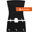 Защита  радиатора и картера (2 части)  BMW Х1 E84 2009-2014 V-1,8; 2,0 2WD , ALFeco, сталь 2мм, арт. ALF3412st