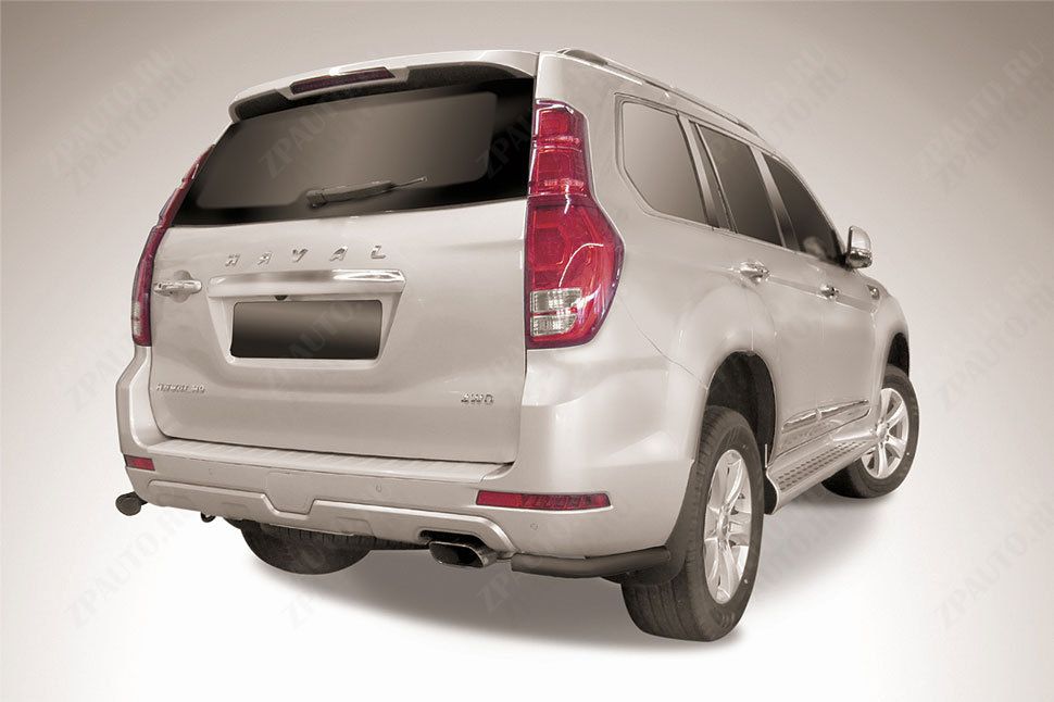 Уголки d57 черные Haval H9 (2017-2023) , Slitkoff, арт. HavH9-17-009B