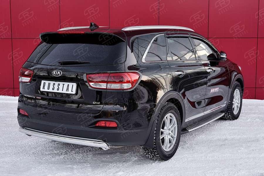 Защита заднего бампера d57 KIA Sorento Prime CRDI 2015, Slitkoff KSPZ-002215