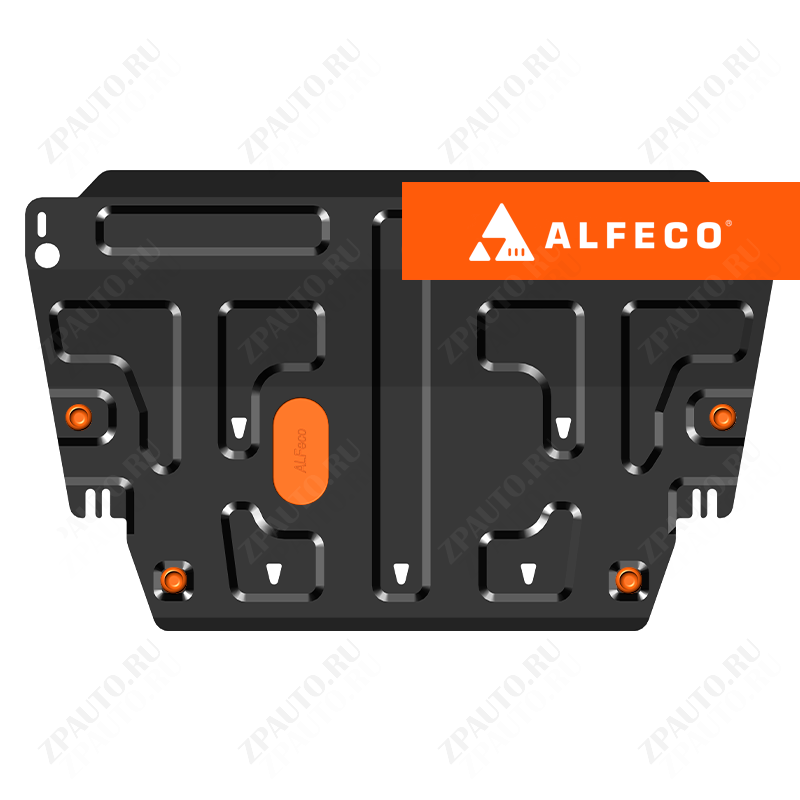 Renault Grand Scenic I 2004-2009 V-all защита картера и КПП, ALFeco, сталь, 2 мм, арт. ALF1803st-2