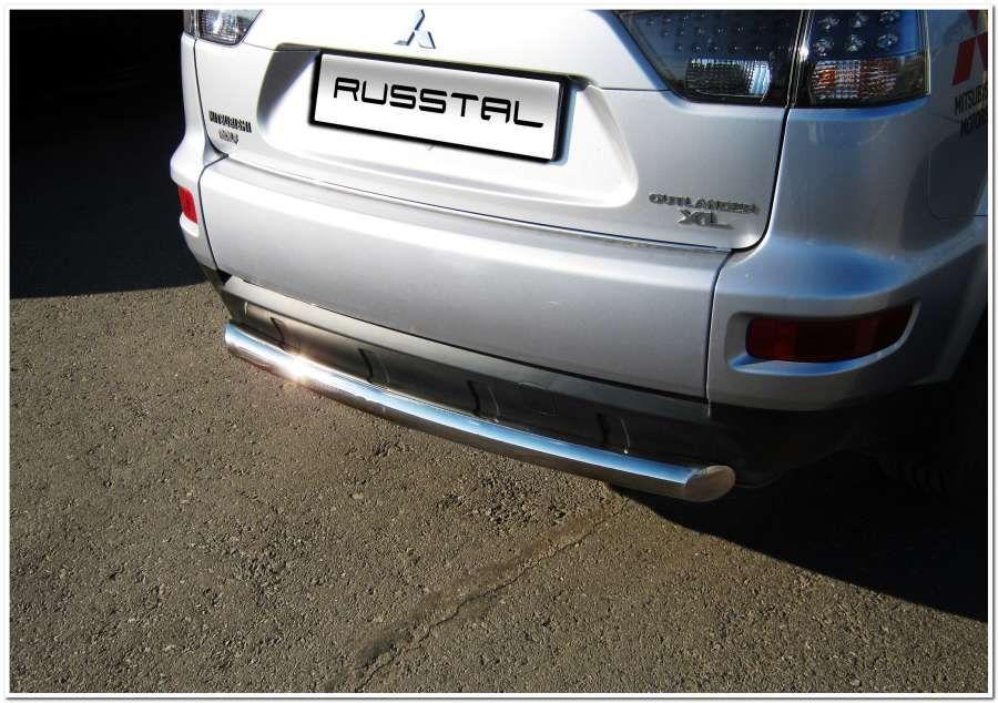 Защита заднего бампера d76 для Mitsubishi Outlander XL 2010, Slitkoff MNZ-000114
