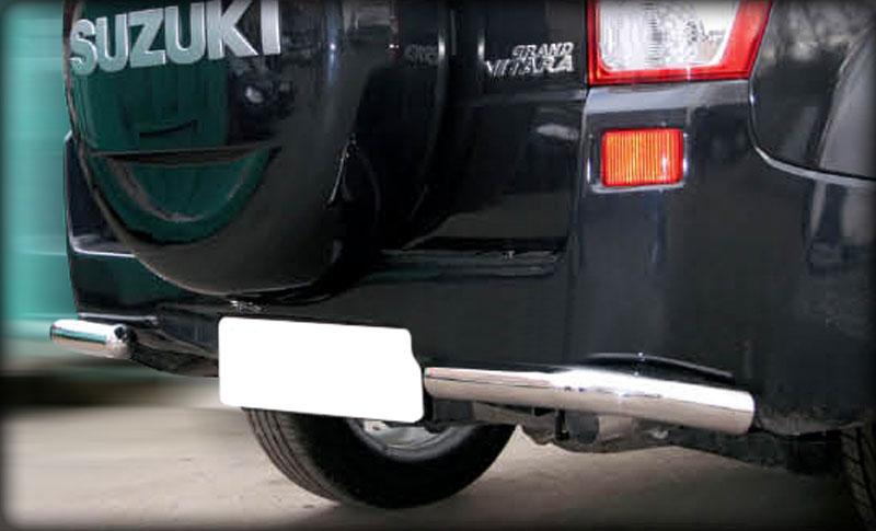 Защита заднего бампера "уголки" d-60 для Suzuki Grand Vitara 5d 2005-2007, Технотек GVN_9.1