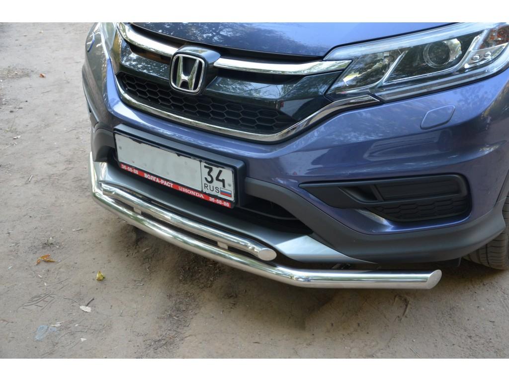 Защита переднего бампера двойная для автомобиля HONDA CR-V 2012-2014, Россия HCRV.13.03