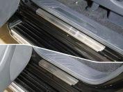 Накладки на пороги (лист шлифованный) 4шт для автомобиля Mercedes-Benz X-Class 2018-