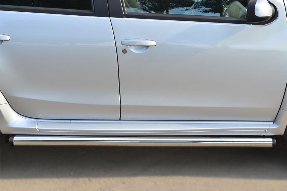 Пороги труба d57 вариант 2 для Nissan Terrano 2014, Slitkoff NTRT-001788