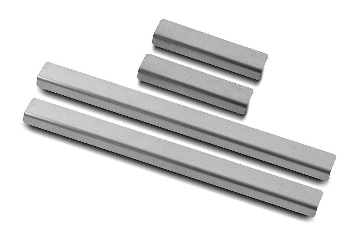 Накладки на пороги RUSSTAL (нерж., шлиф) SBFOR13-02 для SUBARU FORESTER(SJ) 2016-2018