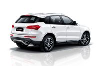 Защита заднего бампера d57 скоба серебристая Zotye Coupa (2013-2023) , Slitkoff, арт. ZOTCOP-007S