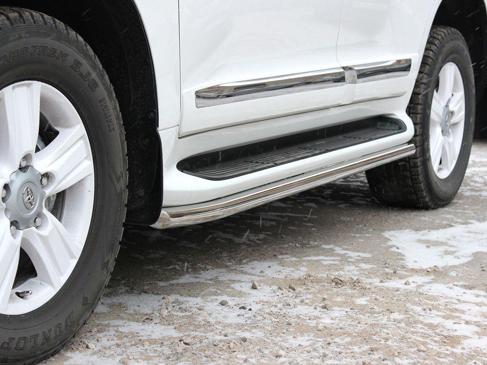 Пороги (обвод штатного порога) d-53 для Toyota Land Cruiser 200 2012, Технотек LCN2013_7