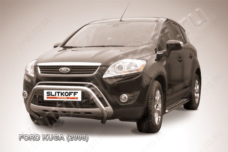Кенгурятник d57 низкий мини Ford Kuga (2008-2013) , Slitkoff, арт. FKG004