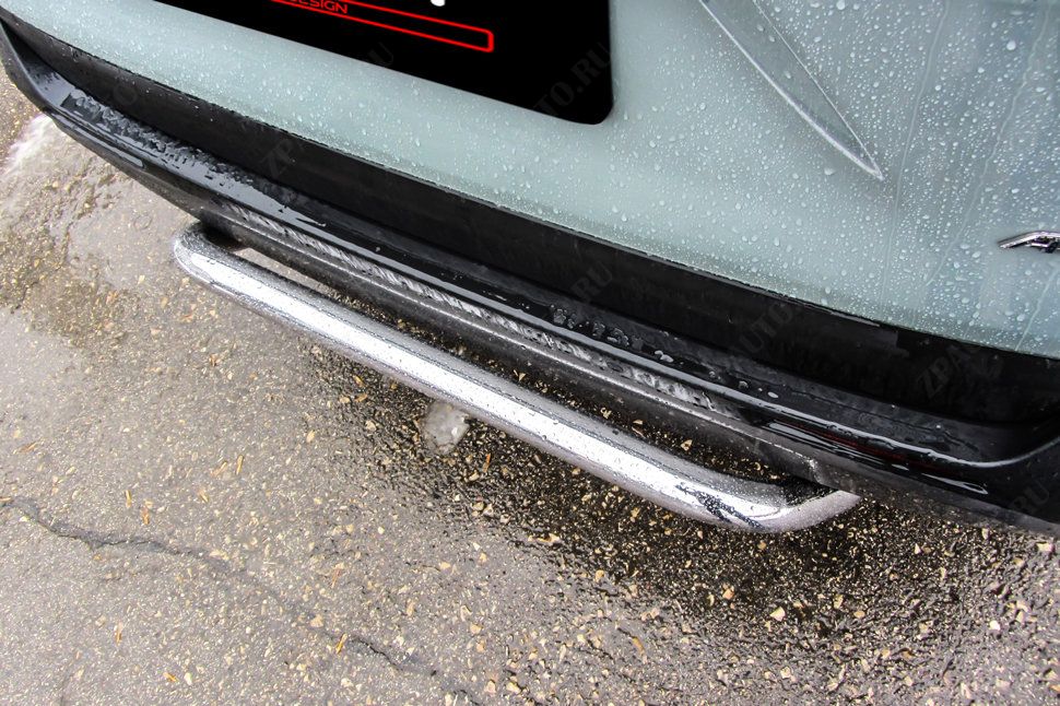 Защита заднего бампера d57 cкоба Toyota Rav-4 (2018-2023) , Slitkoff, арт. TR419-006