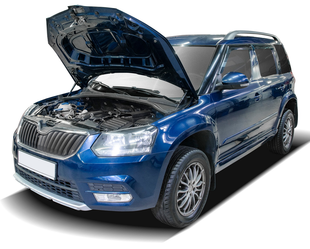 Амортизаторы капота АвтоУПОР (2 шт.) Skoda Yeti (2013-2018), Rival, арт. USKYET011