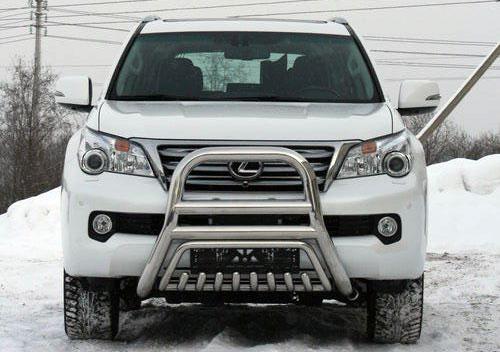 Кенгурятник, решетка передняя мини низкая с защитой d60 для Lexus GX460 2014-, Lexus GX46.57.1939