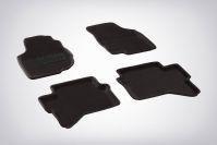 Ковры салонные 3D черные для Toyota Hilux 2012-2015, Seintex 83755