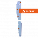 Защита  топливной магистрали Volvo S60 2000-2010 V-all , ALFeco, алюминий 4мм, арт. ALF2718al