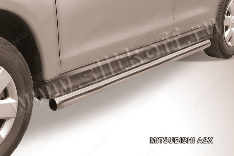 Защита порогов d76 труба Mitsubishi ASX (2010-2013) , Slitkoff, арт. MAS008