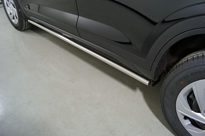 Пороги труба 42,4 мм для автомобиля Hyundai Creta 2021- арт. HYUNCRE21-27