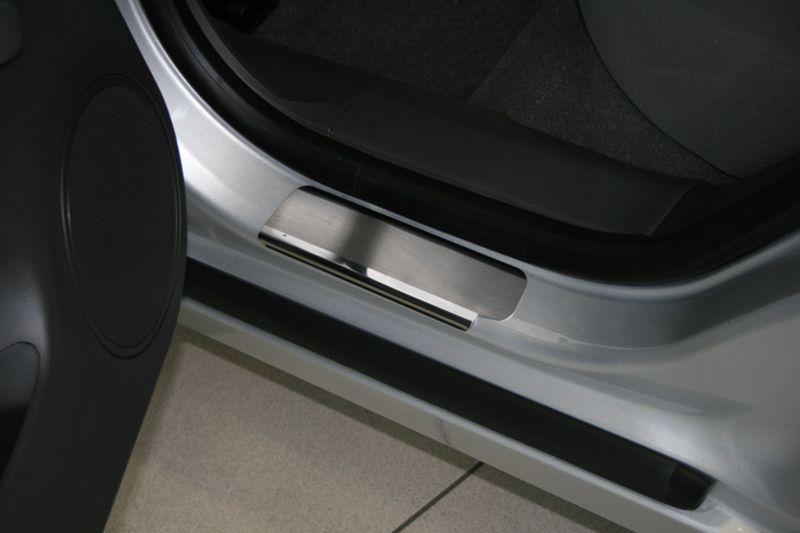 Накладки на внутренние пороги с логотипом на металл для Chevrolet Cruze 2009, Союз-96 CCRU.31.3082