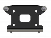Площадка для крепления лебедки для YAMAHA Kodiak  2016 -, сталь 4 мм, STORM, арт. MP 0196