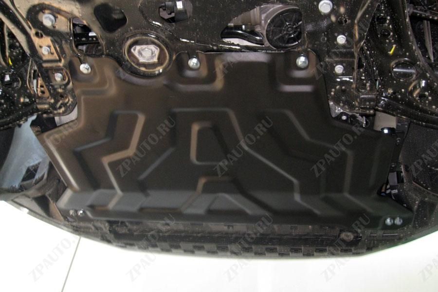 Защита  картера и КПП для Audi A3 2012-  V-1,2TSI; 1.4TSI; 1.8TSI , ALFeco, сталь 2мм, арт. ALF3033st