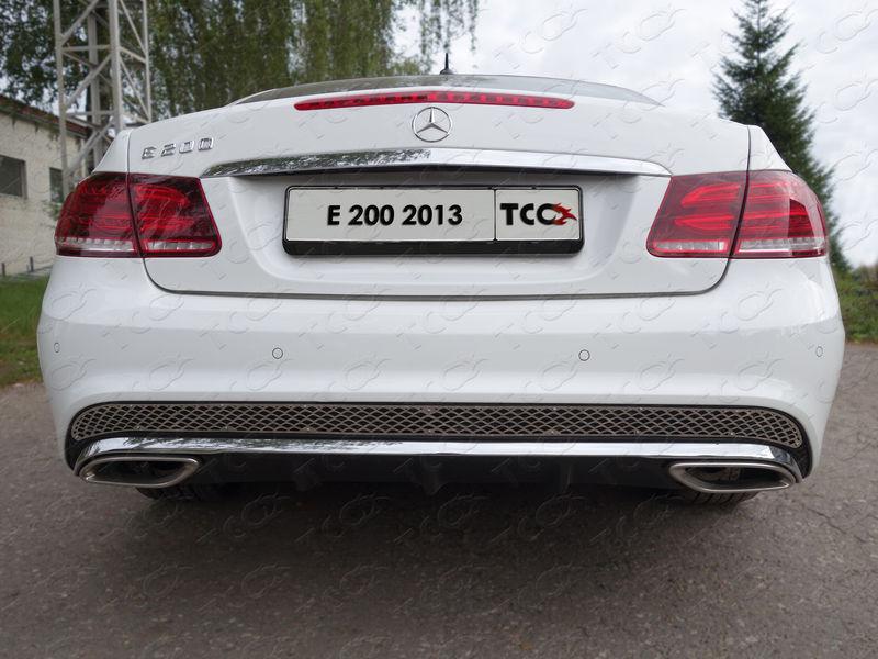 Решетка на задний бампер (лист) для автомобиля Mercedes-Benz E-class Coupe (купе) 2013- TCC Тюнинг арт. MERE20013-03