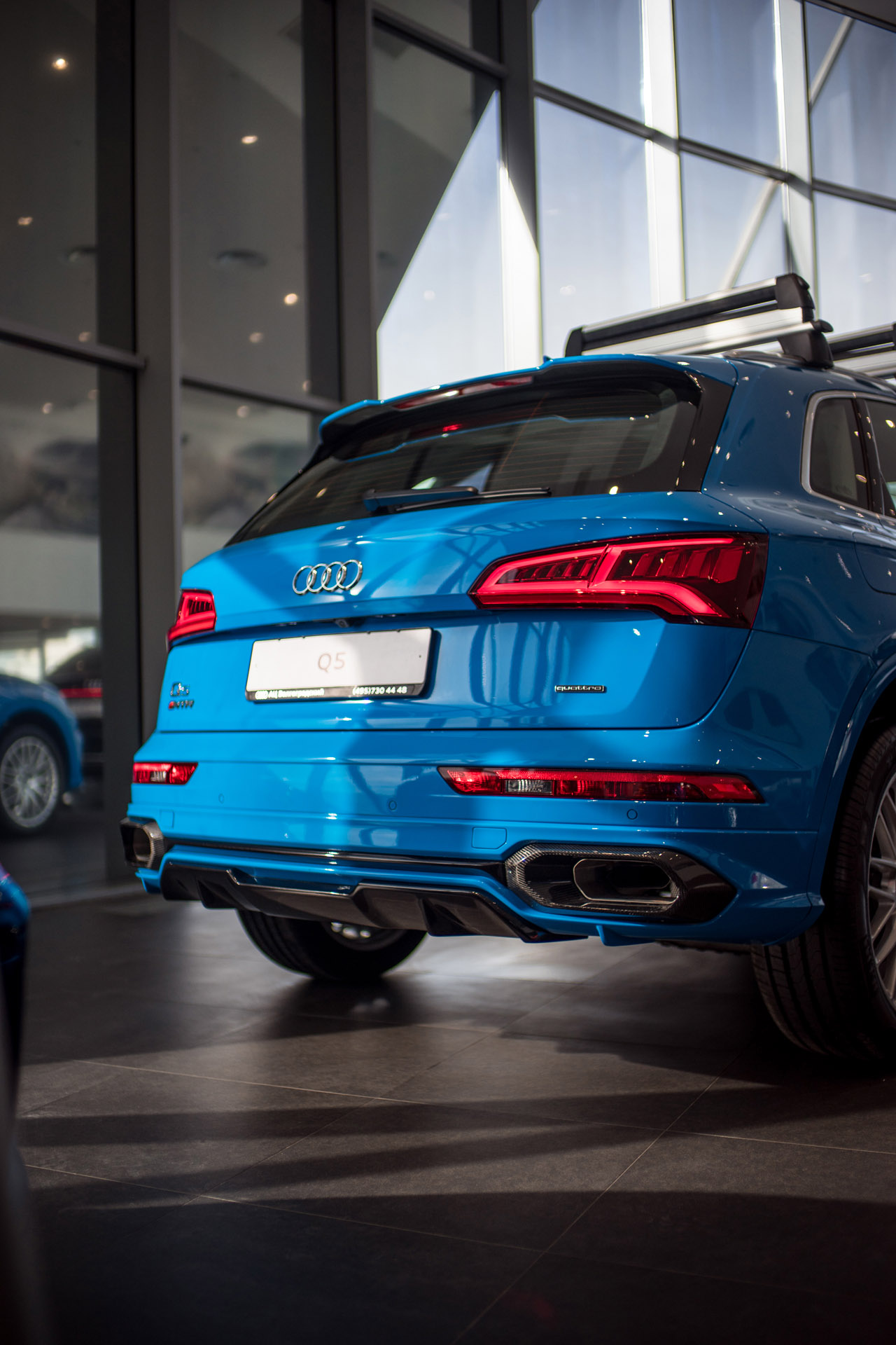 Облицовка переднего бампера в сборе для Audi Q5 S-line 2017-2020, MTR, арт. MTR-FY-180242