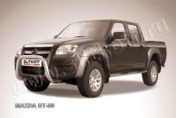 Кенгурятник d76 низкий мини Mazda BT-50 (2006-2011) , Slitkoff, арт. MZB003