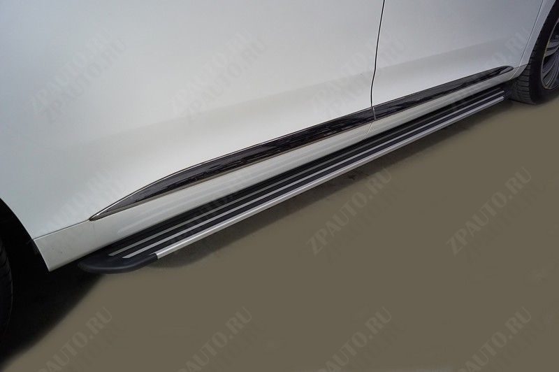 Пороги алюминиевые "Slim Line Silver" 2020 мм Gac GN8 2021- арт. GACGN821-05S