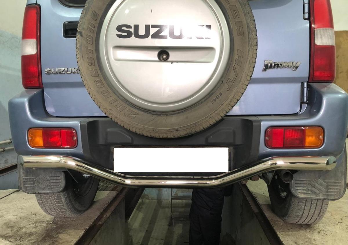 Защита заднего бампера (волна) для автомобиля Suzuki Jimny арт. SJM.12.11