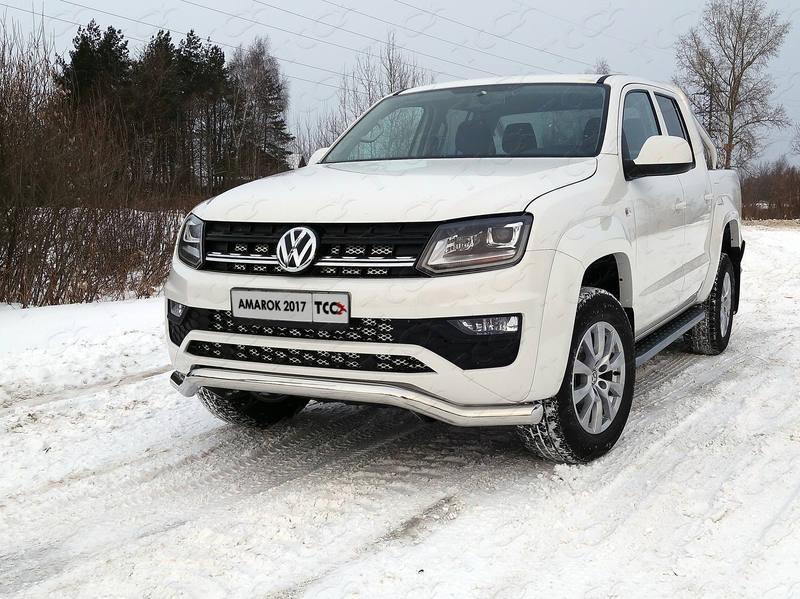 Защита передняя (кенгурин) 76,1 мм для автомобиля Volkswagen Amarok 2016-, TCC Тюнинг VWAMAR17-35