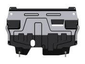 Защита картера и КПП для VOLKSWAGEN Polo V  2009 - 2017, V-1.2 ; 1.2TSI ; 1.4 ; 1.6; 1.4GTI + DSG; AT; MT, Sheriff, сталь 1,5 мм, арт. 26.SL 9001 V2