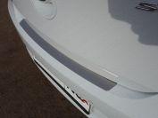 Накладка на задний бампер (лист шлифованный) (только хетчбэк) для автомобиля Hyundai Solaris (седан/хетчбэк) 2014-2017