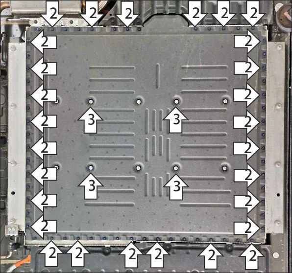 Защита алюминиевая Мотодор (Аккумуляторная батарея), 4 мм,  Voyah Dream  2021- арт. 348608