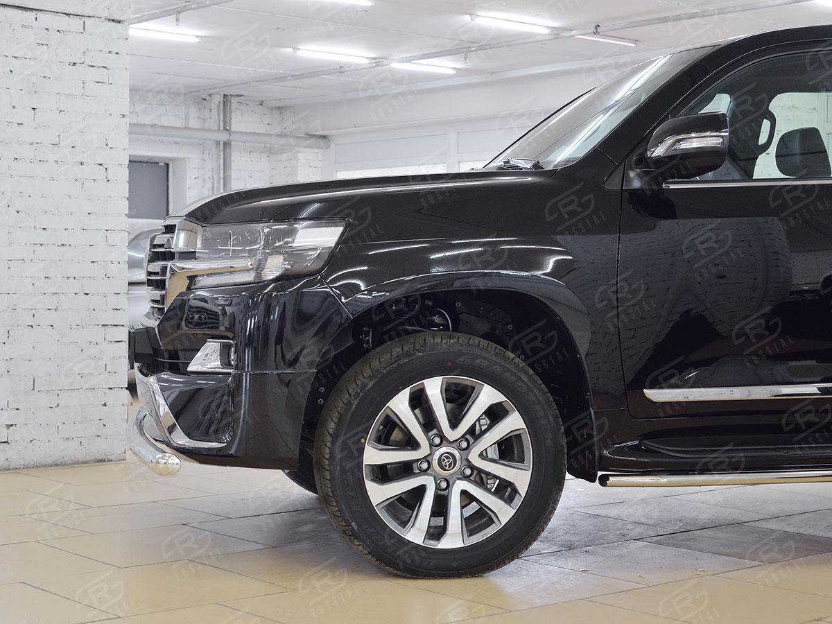 Защита переднего бампера d76 Toyota LC 200 Executive 2016, Slitkoff TLCZ-002555