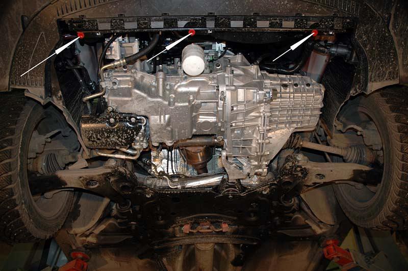 Защита картера и КПП для VOLVO V 50  2004 - 2012, V-2.4, Sheriff, сталь 2,5 мм, арт. 25.1509