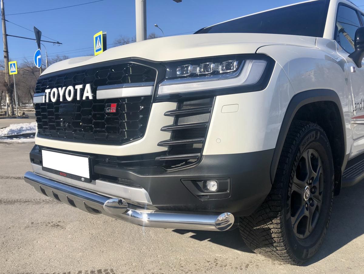 Защита переднего бампера (G)        для автомобиля TOYOTA Land Cruiser 300 GR Sport 2021(Комфорт+) арт. TLCGRS300.21.05