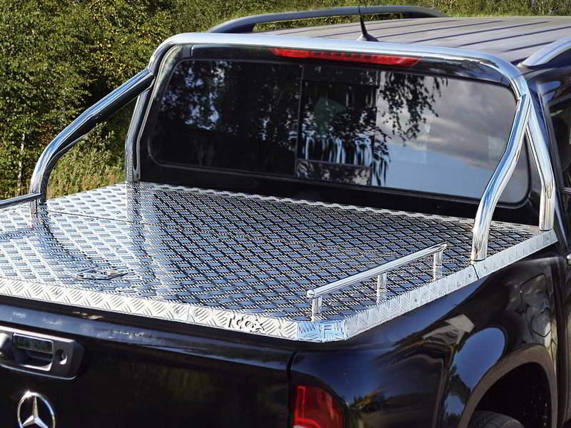 Защита кузова (для крышки) 75х42 мм для автомобиля Mercedes-Benz X-Class 2018-, TCC Тюнинг MERXCL18-47